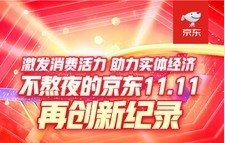 京东双11下单金额超3491亿元：Apple销售破百亿