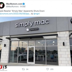 苹果经销商“Simply Mac”宣布倒闭