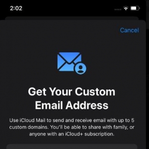 苹果 iOS 16 已支持直接购买自定义邮箱域名