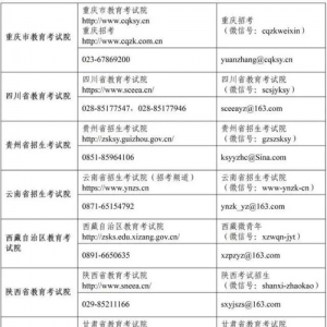 各省级教育招生考试机构开通2023年研考咨询电话和邮箱