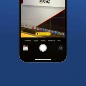 苹果 iOS 17 相机应用改善扫码体验，固定黄色链接按钮