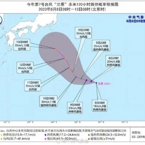 今天上午，7号台风“兰恩”生成！