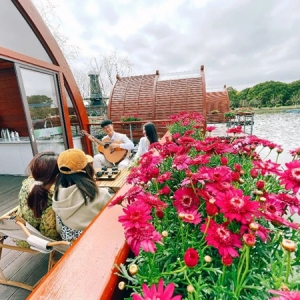 在郁金香花海中围炉煮茶，搭乘“开往春天的列车”看一路繁花