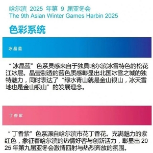 倒计时300天！2025年第9届亚冬会体育图标发布