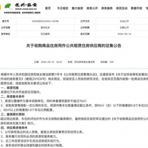 杭州临安将收购商品住房用于公租房 专家：预计后续其他城市也会跟进